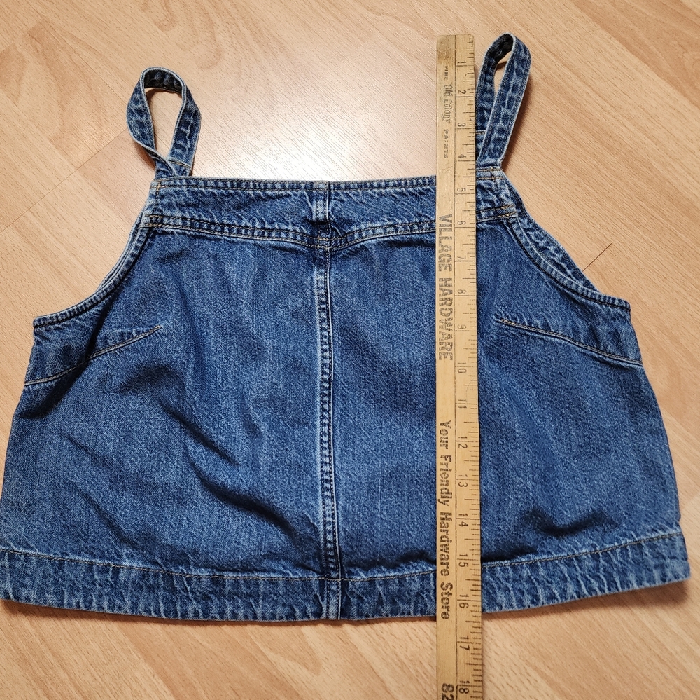 Gap Denim Crop Tank Top Sleeveless Top Size Medium - Picture 12 of 16